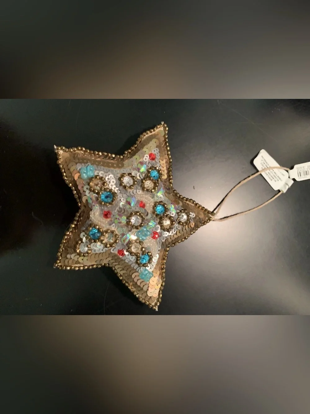 Pottery Barn Beaded Star Ornament